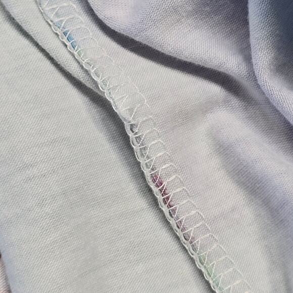 Exclusive Green Shirt Multicolor Geometric Print Tee Long Sleeves Scoop Women 2X - Picture 5 of 5